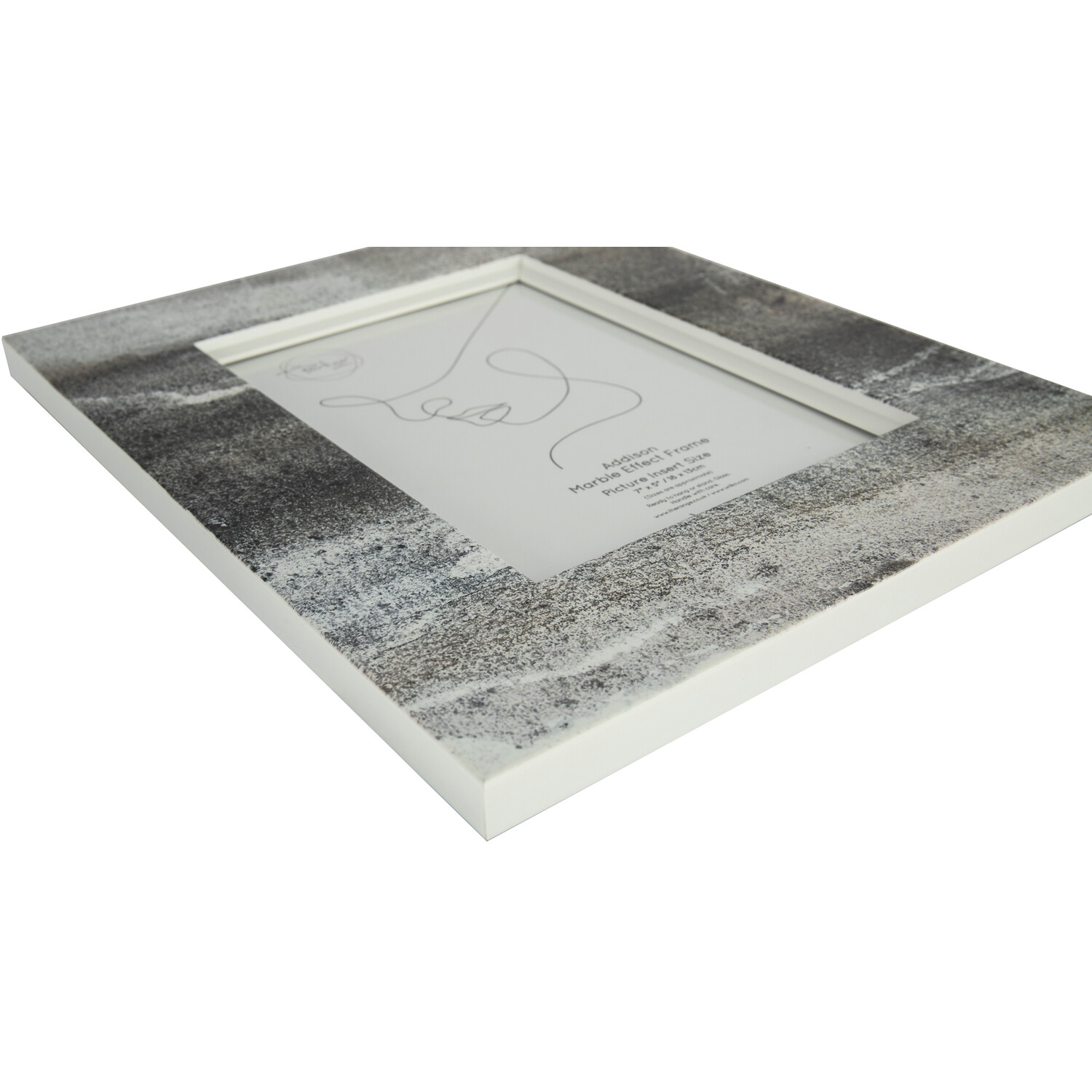 Addison Marble Effect Frame Grey 7 x 5in Image 2