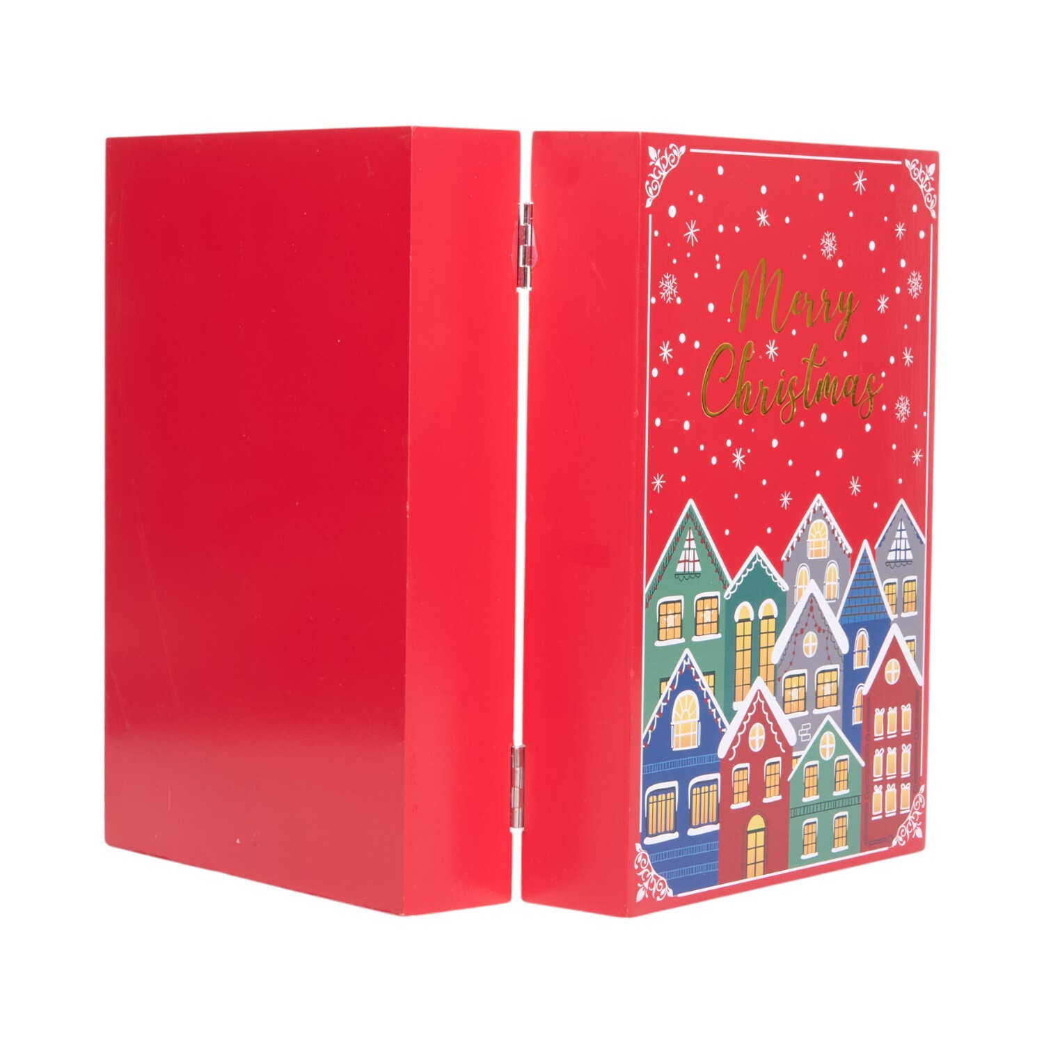 Traditonal LED Book Advent Calendar Red Image 6