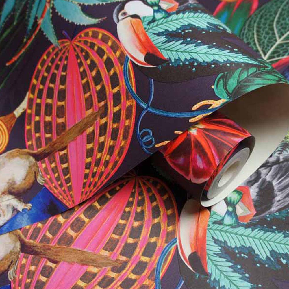 Holden Decor Wonderland Plum Wallpaper Image 2