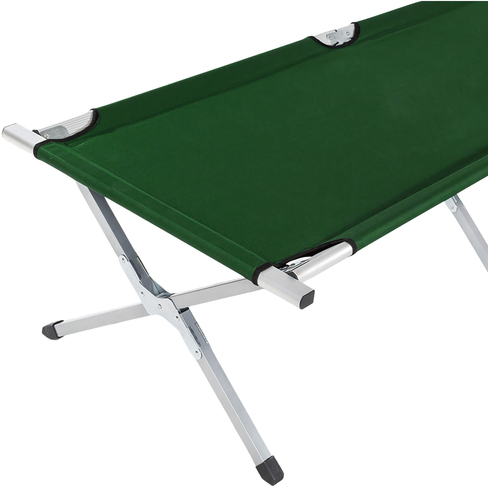 tectake Green Aluminium Camping Beds 4 Pack Image 4