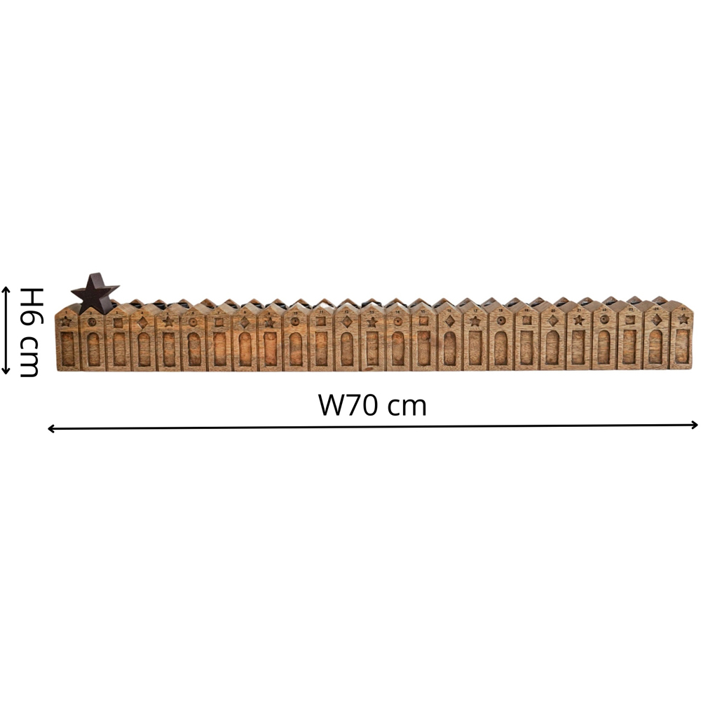 Ivyline Nordic Wooden Christmas Advent Calendar Image 8