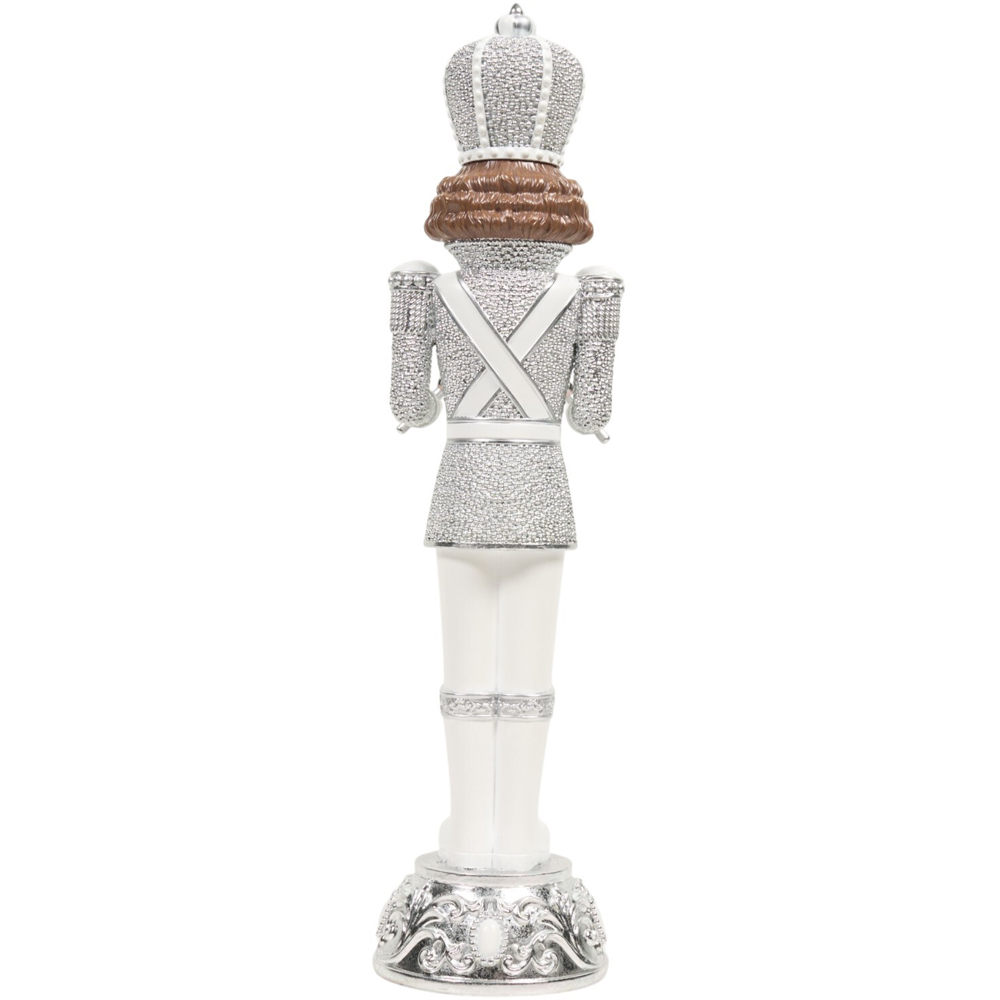 Classic Nutcracker Ornament Silver Image 4