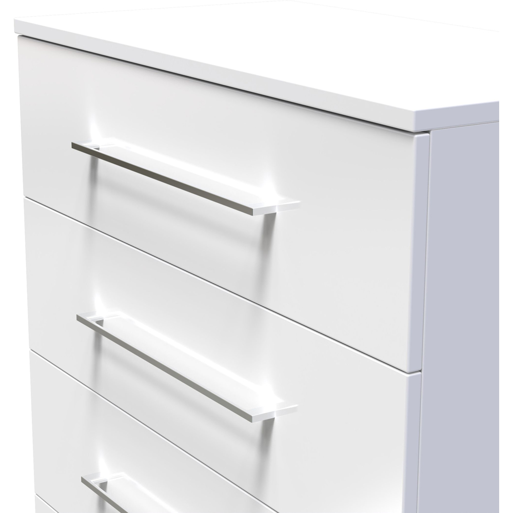 Crowndale Worcester 4 Drawer White Chest Ready Assembled Image 5