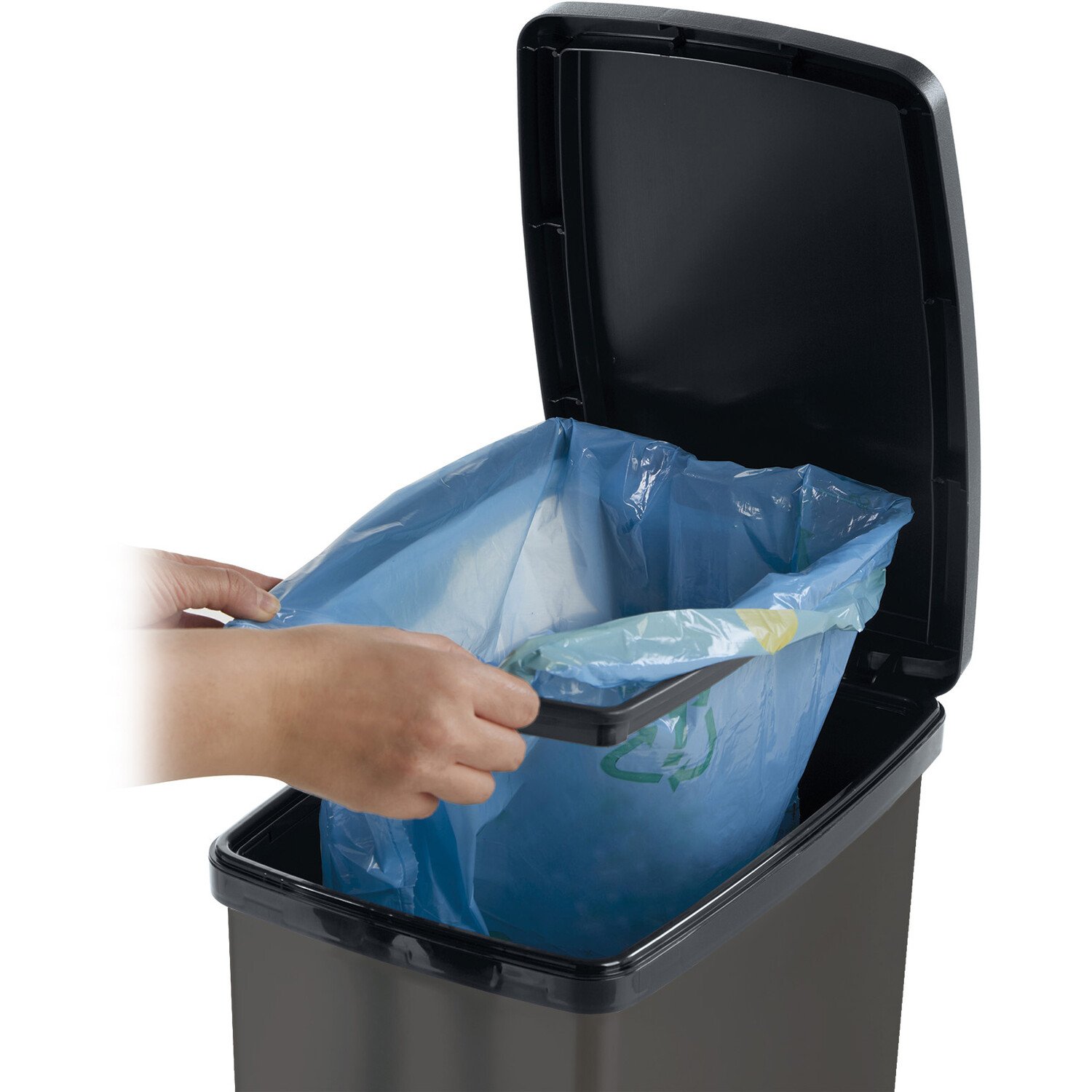 Moda Slim Pedal Bin 40L - Charcoal Image 3
