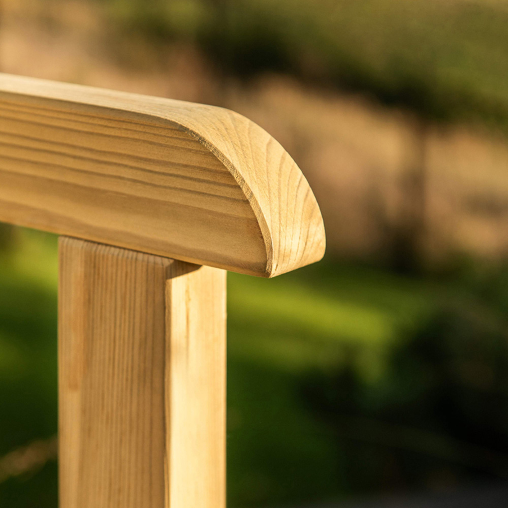 AMATA Ungurs 3 Seater Green Straight Bench Image 6