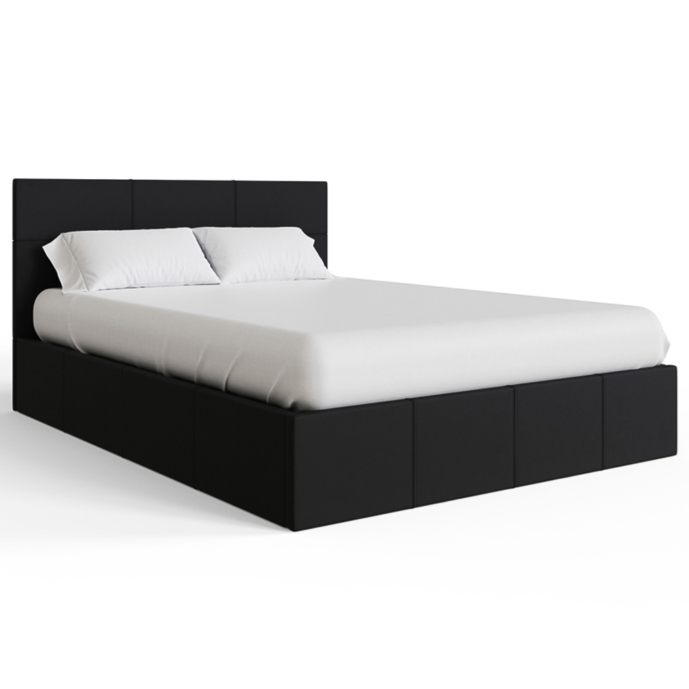 GFW King Black Side Lift Ottoman Bed Image 2