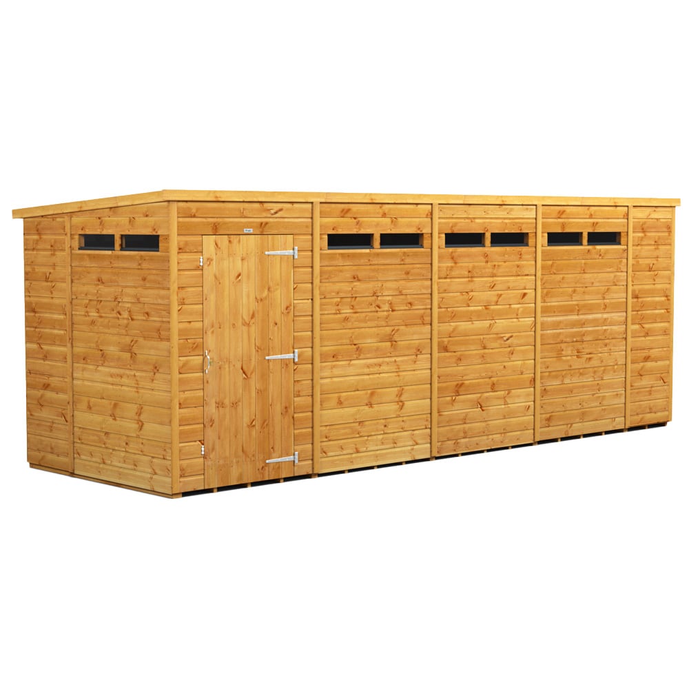 Power Sheds 18 x 6ft Pent Security Shed Image 1