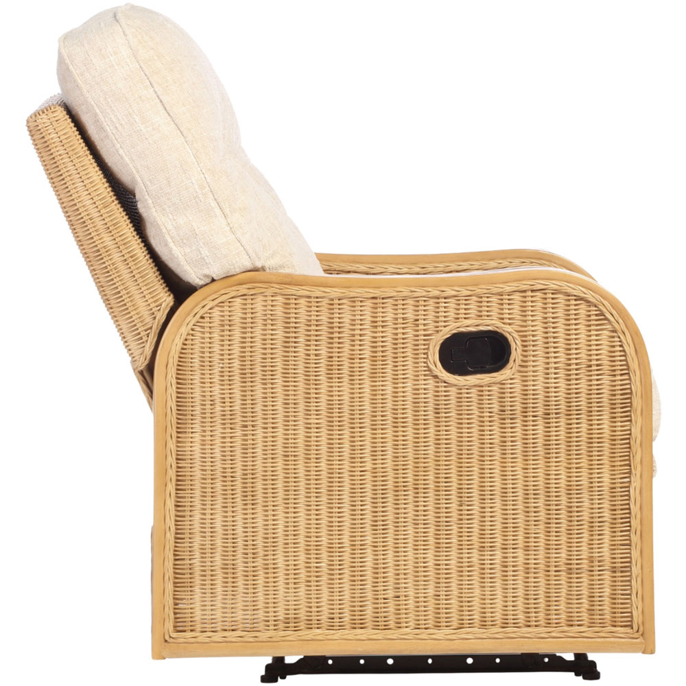 Desser Furniture Paris Cotton Cream Recliner Chair Image 6