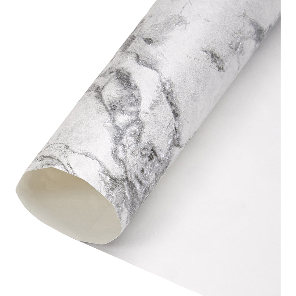 Living and Home Stone-Inspired Rectangle 3D Embossed Grey Non-Pasted Wallpaper Image 4
