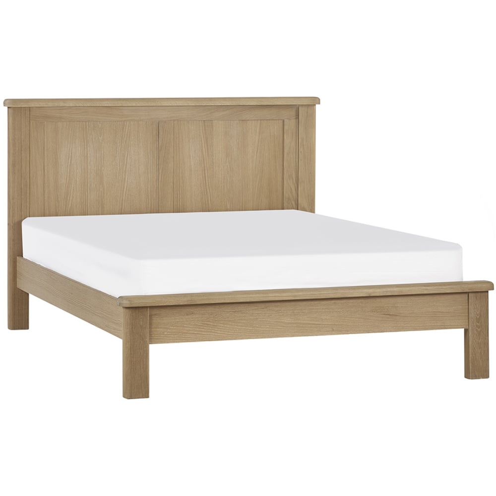 Julian Bowen Memphis King Size Limed Oak Bed Frame Image 2