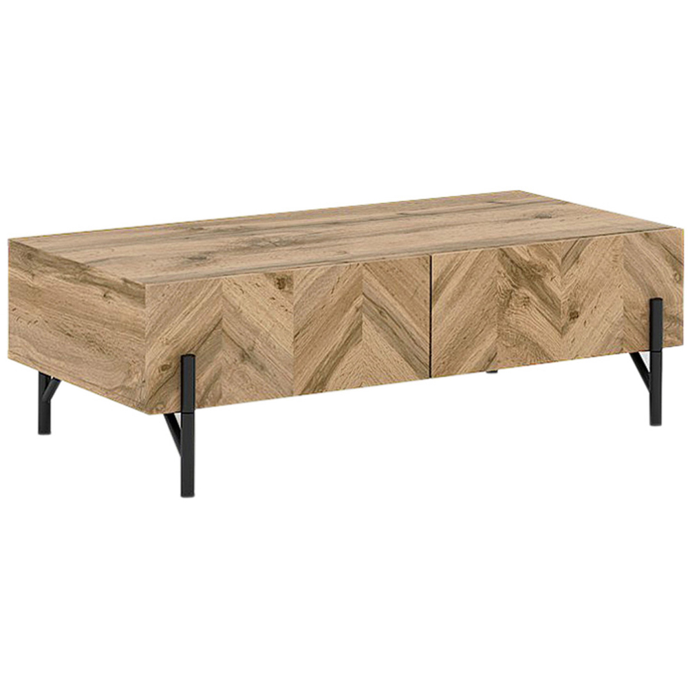 Kudl 2 Door Walton Oak Coffee Table Image 2