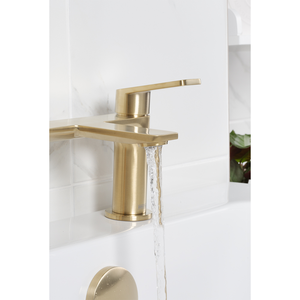 Bristan Frammento Brushed Brass Bath Filler Tap Image 3