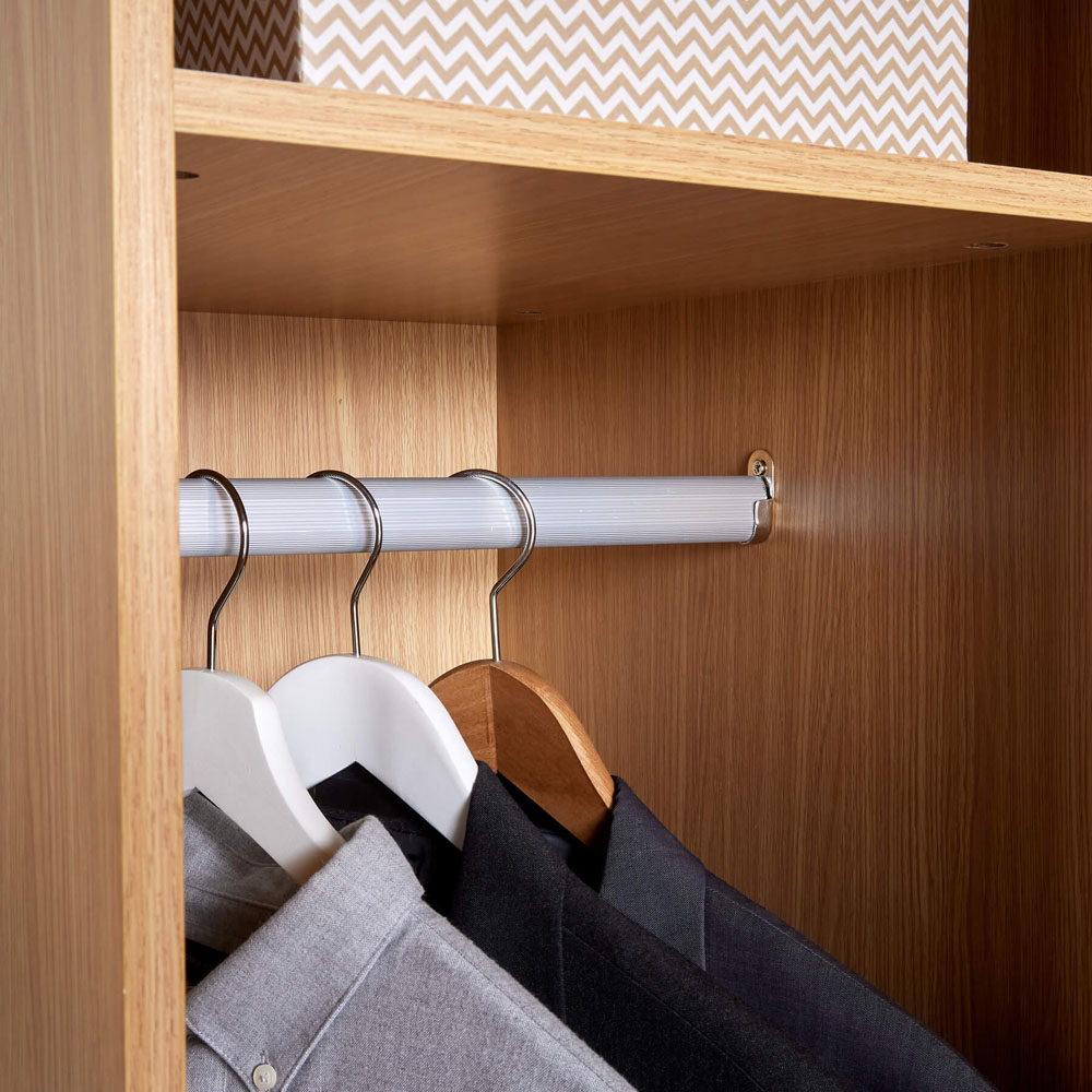 Home Source Phoenix Single Door Oak Wardrobe Image 5