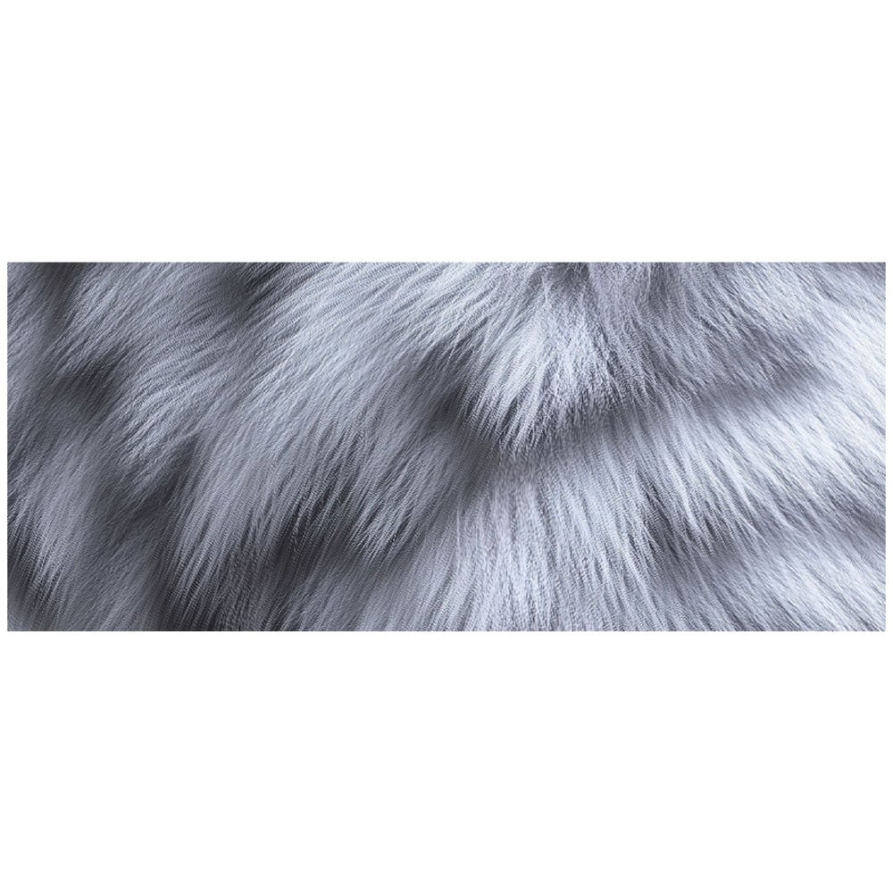 Warren Reed Designer Fur Print Silver Fox Bathroom Splashback 25 x 60cm Image 2