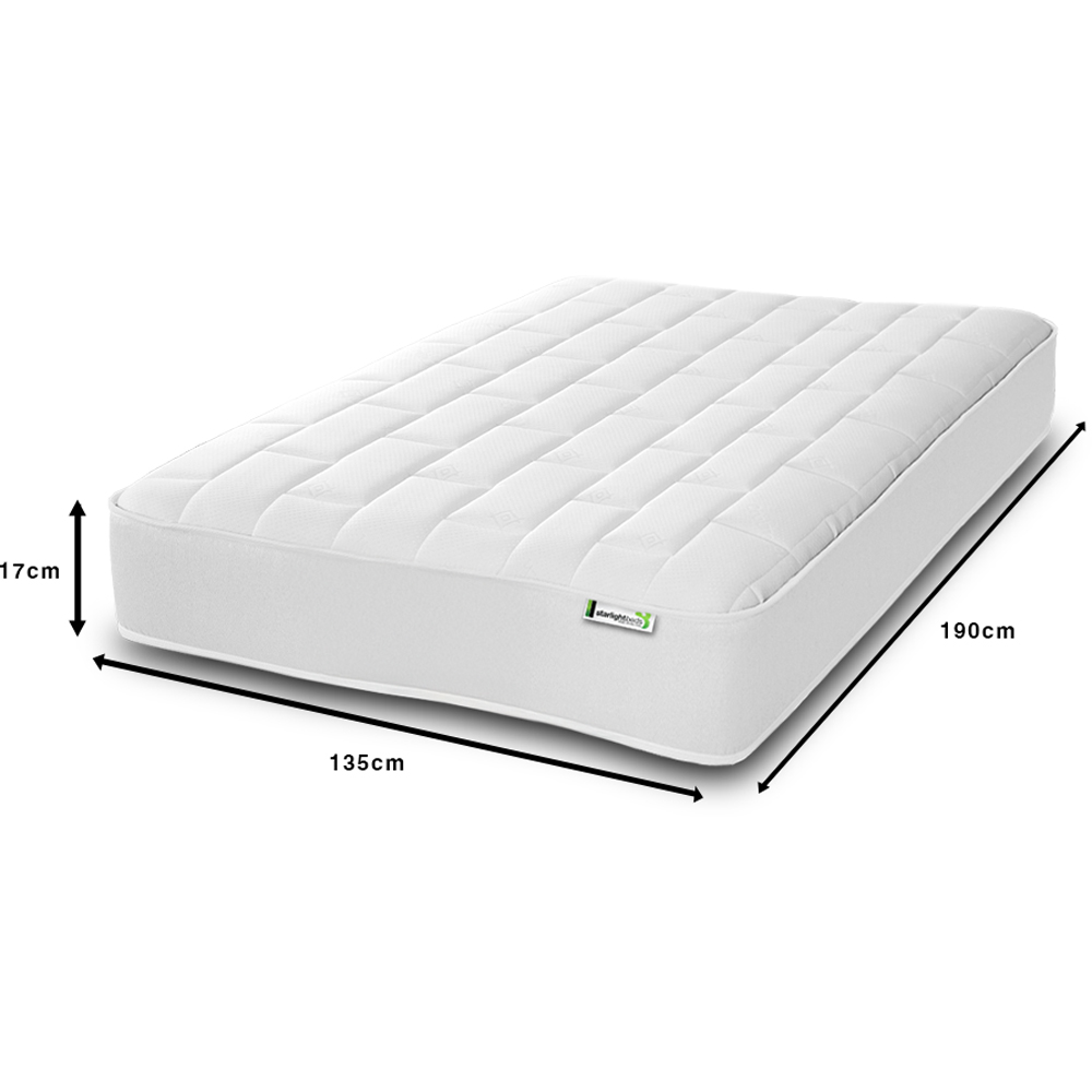 Starlight Beds Deep Double White Big Brick Memory Foam and Spring Mattress Image 5