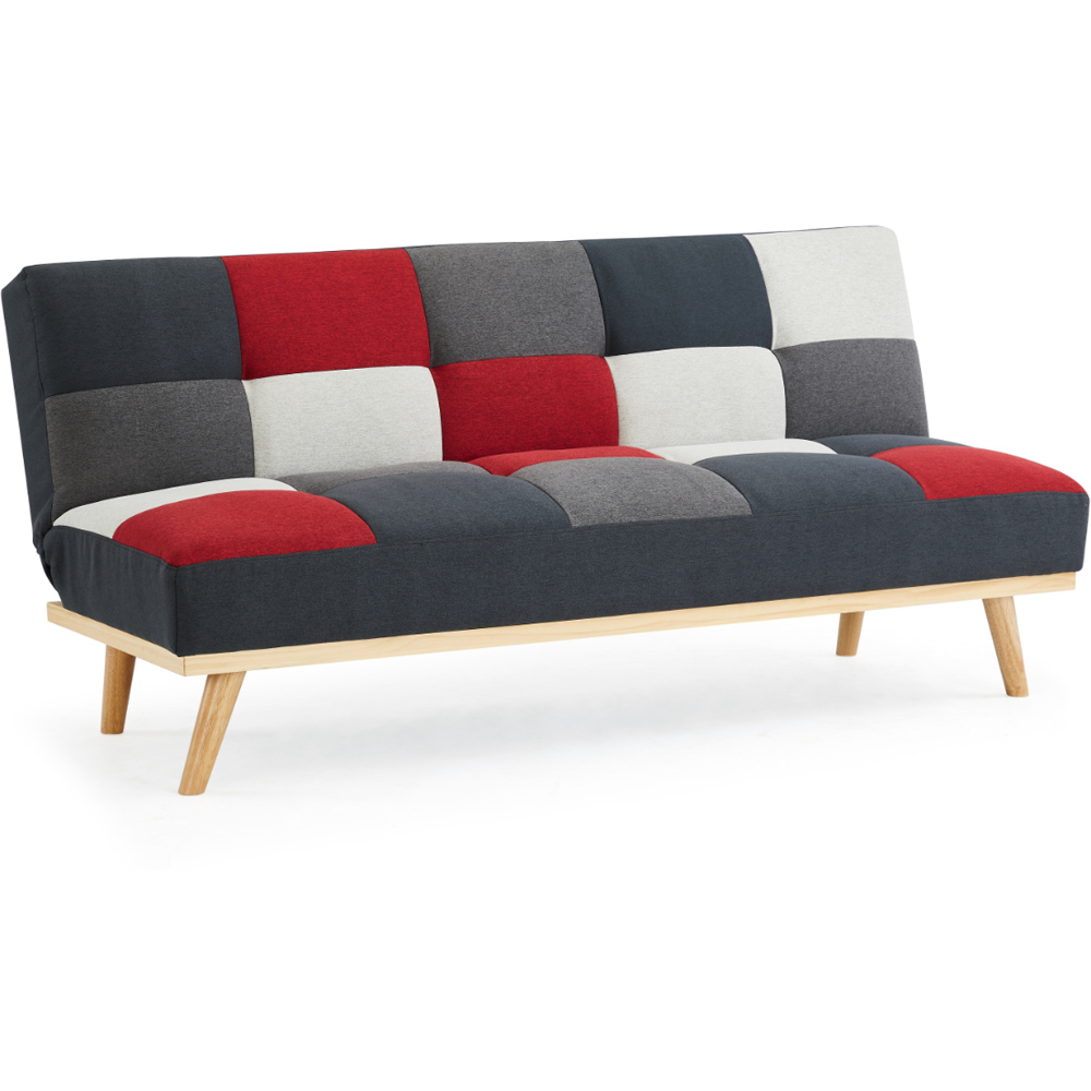 Home Detail Paddock 2 Seater Patchwork Sofa Bed Image 2