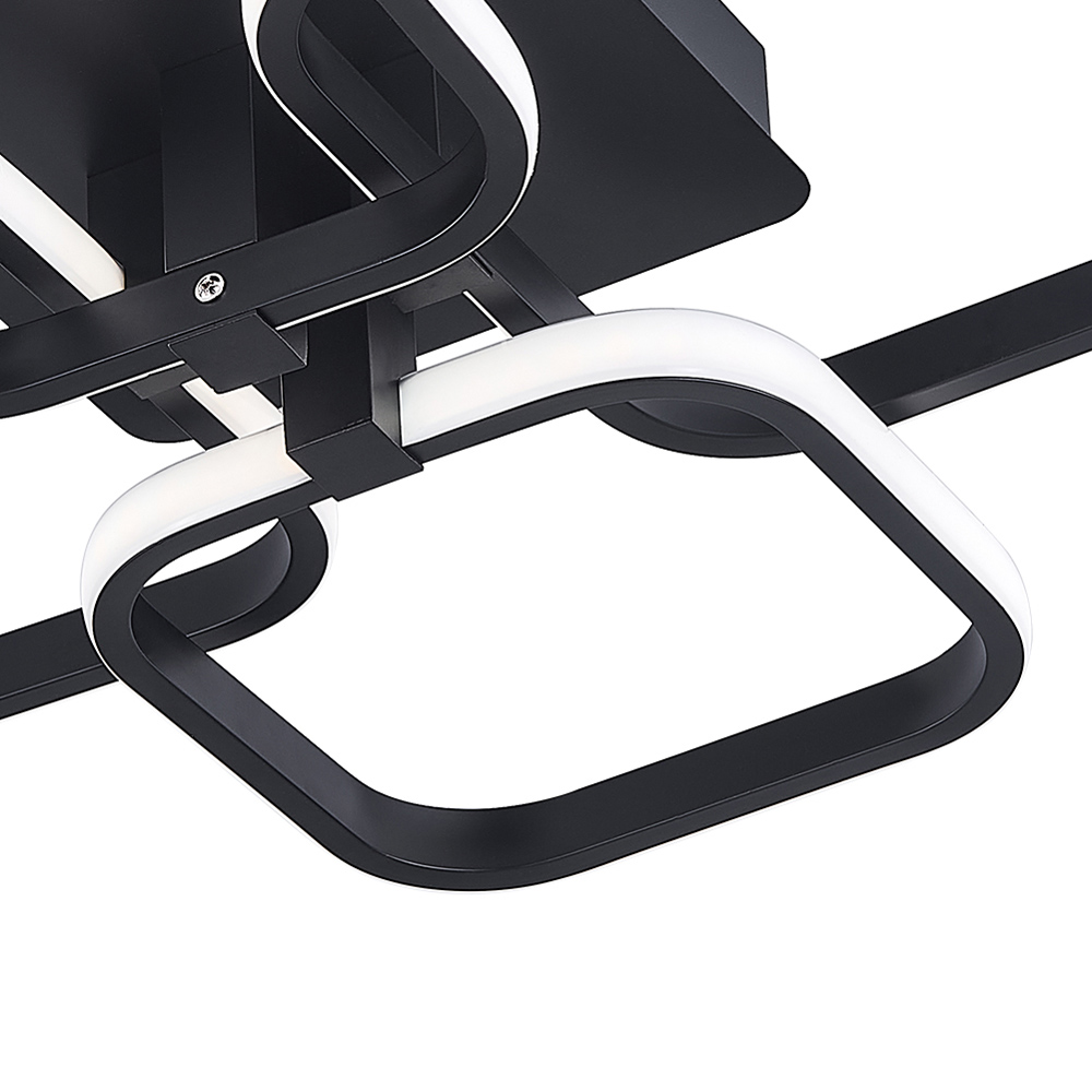 Living and Home Black 4 Head LED Ceiling Light Image 6