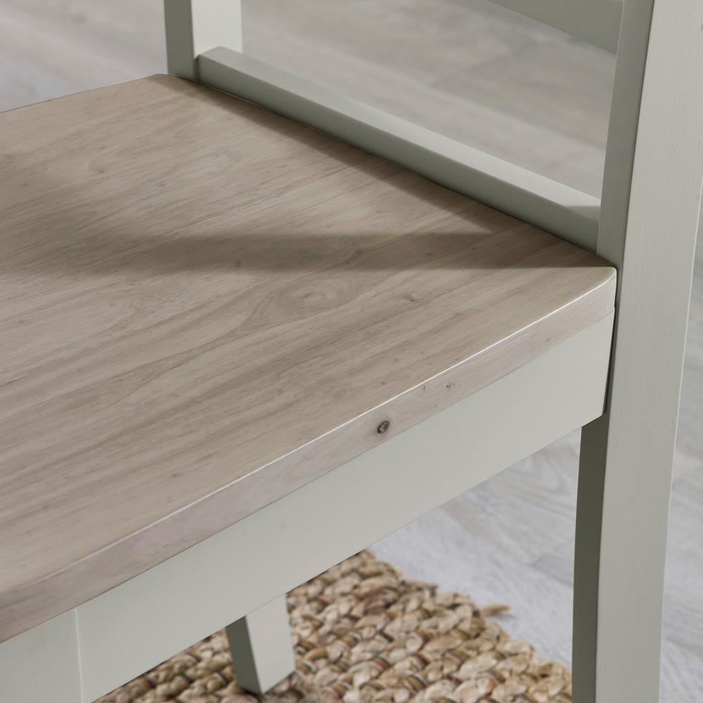 Furniturebox Bodmin Marros 4 Seater Round Wooden Dining Set Grey Image 4