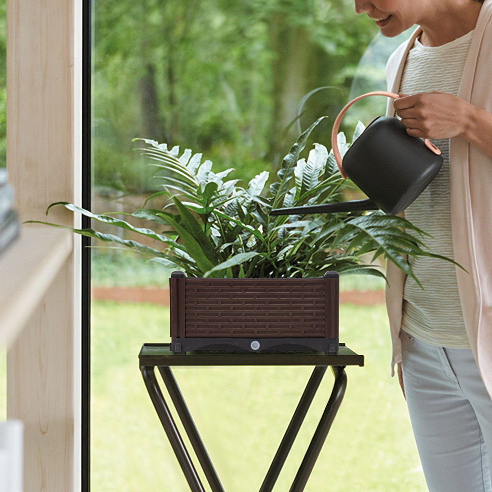 Living and Home Plastic Raised Garden Bed Planter Box 40 x 40 x 19cm Image 2