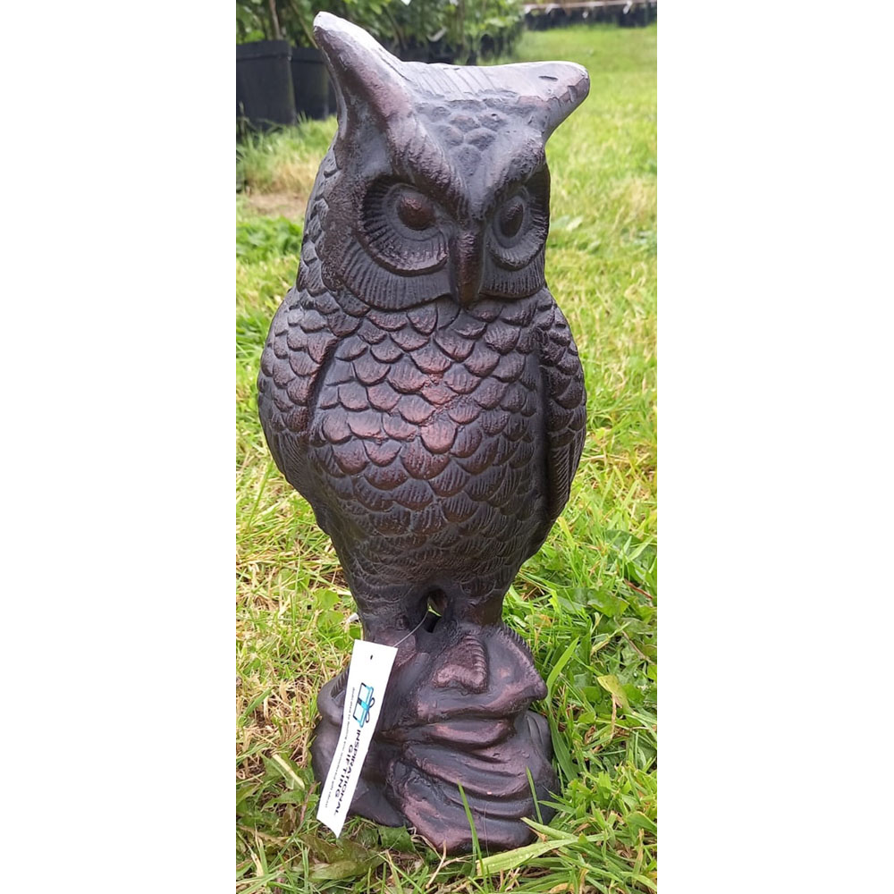 Inspirational Gifting Long Eared Owl Cast Aluminium Garden Ornament Large Image 5