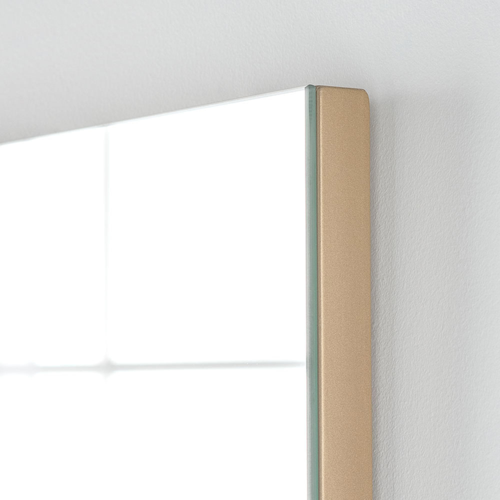 Yearn Seamless Gold Rectangle Wall Mirror 90 x 60cm Image 3