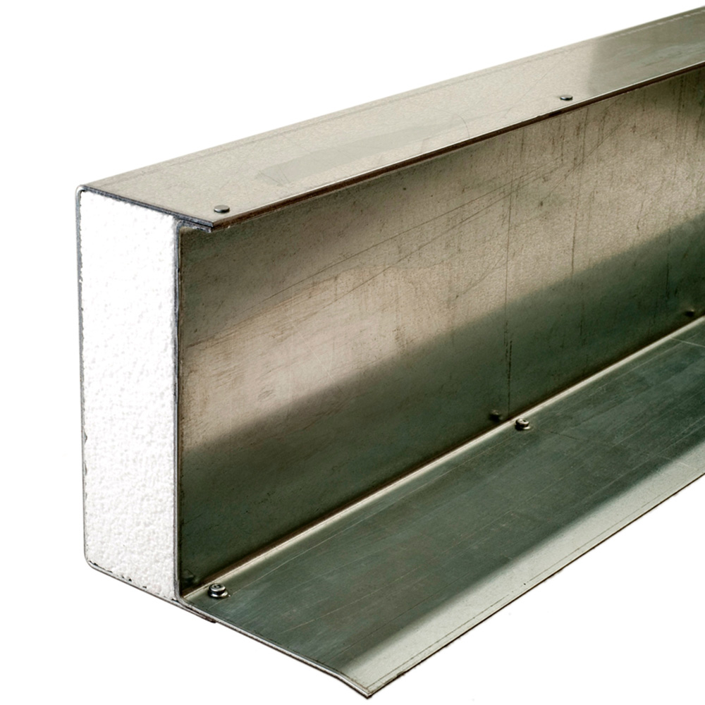 UKLintels 200mm Galvanised Steel External Solid Wall XHD Box Lintel with Toe 4500mm Image 2