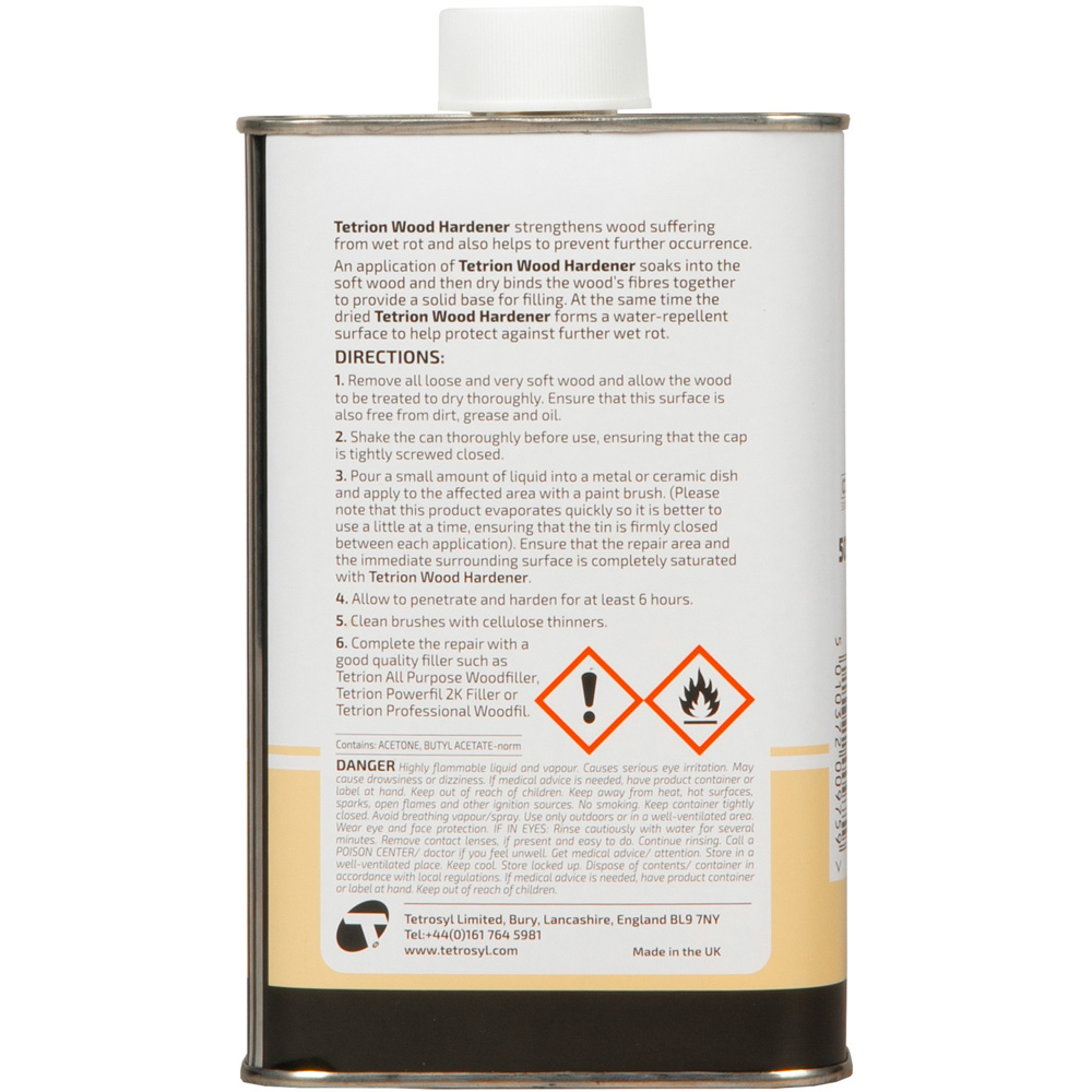 Tetrion Wood Hardener 500ml Image 2