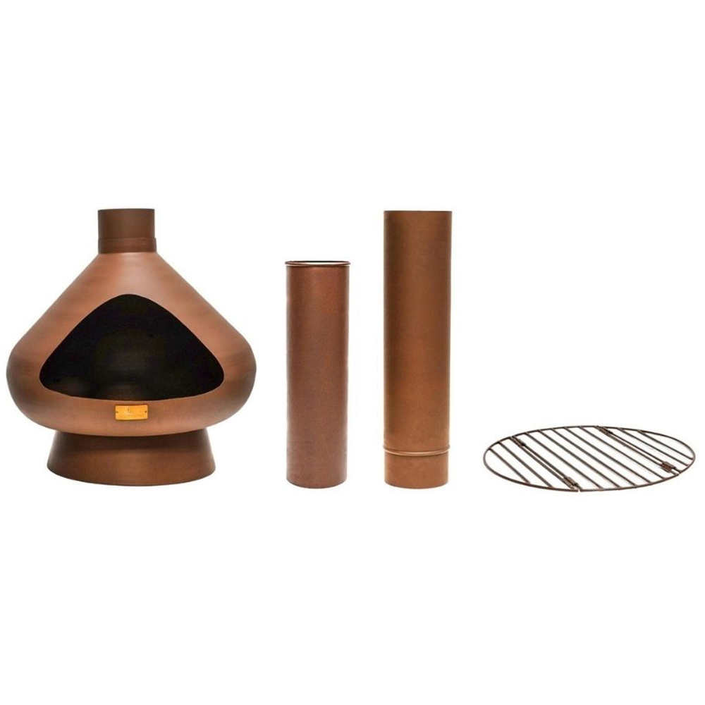 Ivyline Fornax Rust Outdoor Fireplace 132 x 52cm Image 2