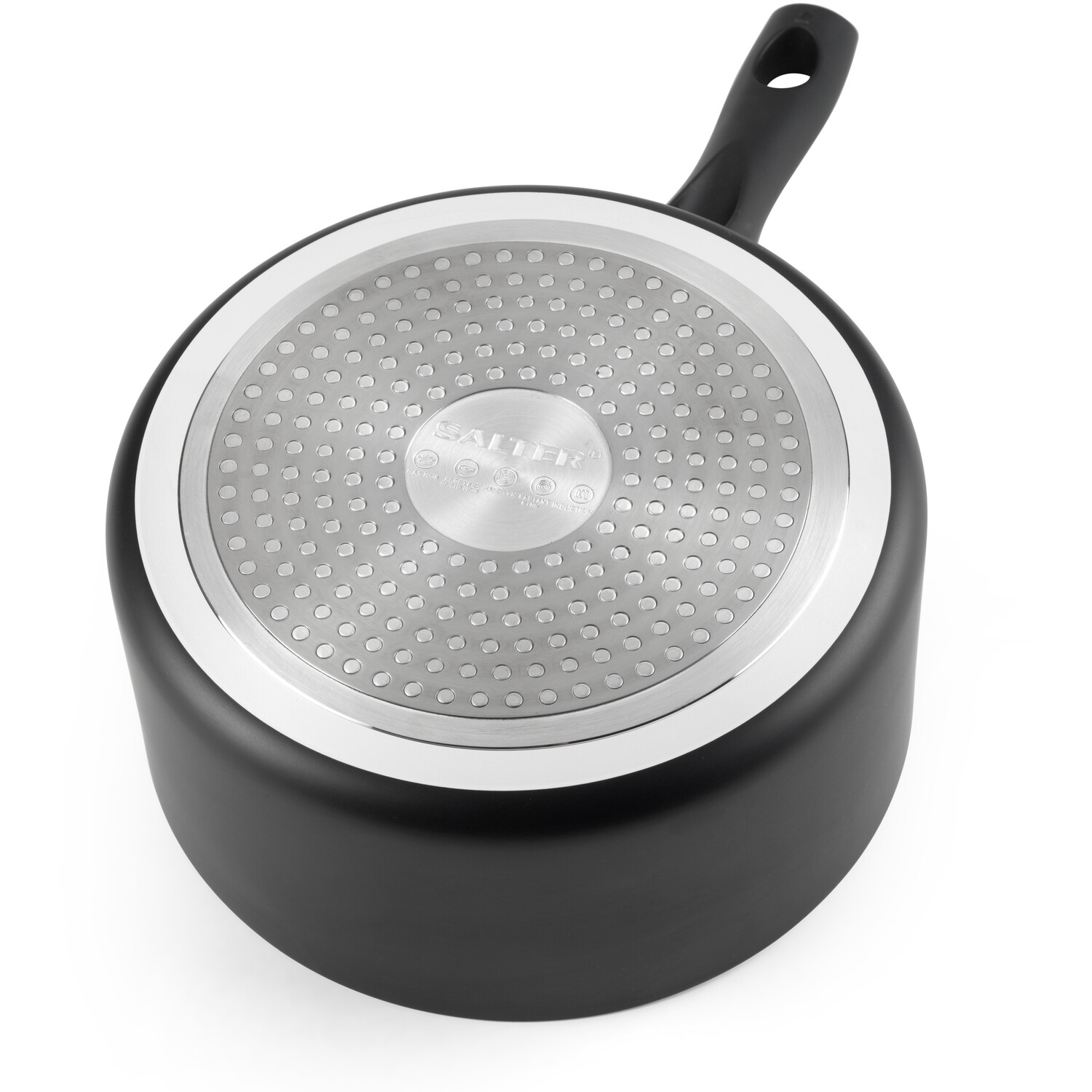 Set of 3 Salter Premium Essentials Saucepans - Black Image 6