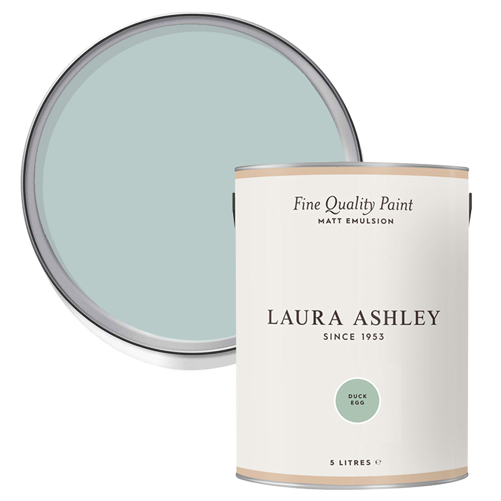 Laura Ashley Duck Egg Matt Emulsion Paint 5L Image 1