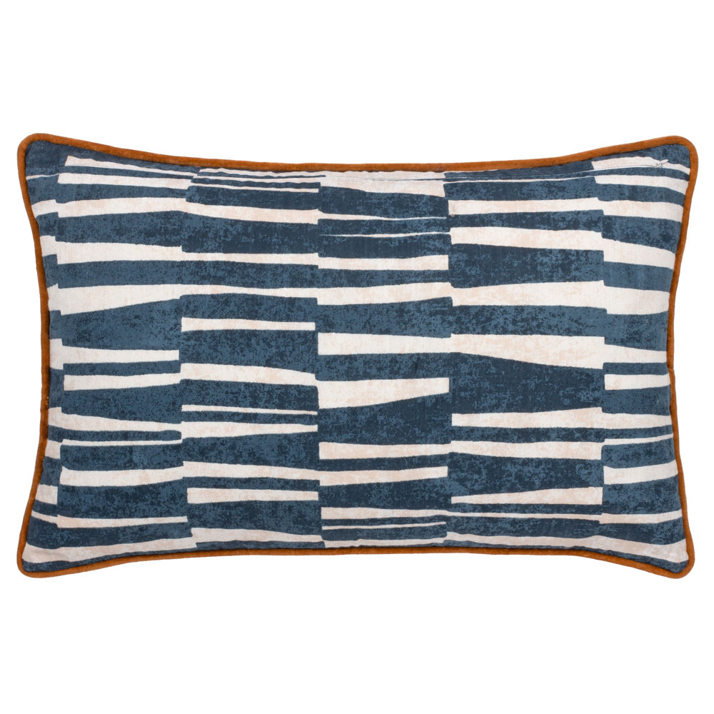 Hoem Piper Dusk and Bronze Piped Cushion Image 3