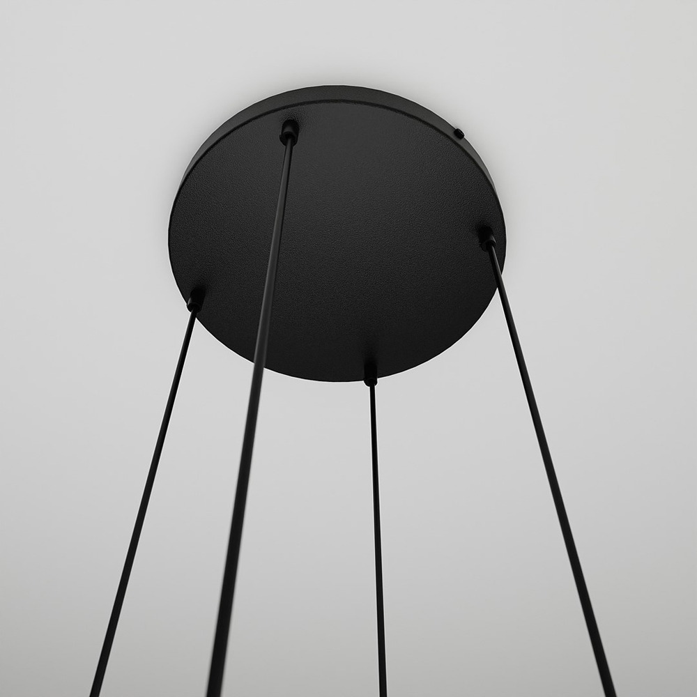 Emibig Cosmo 4 Light Graphite Shade Black E14 Ceiling Pendant Light Image 4