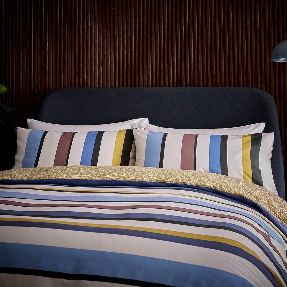 Helena Springfield Juna Double Multicolour Stripe Duvet Set Image 6