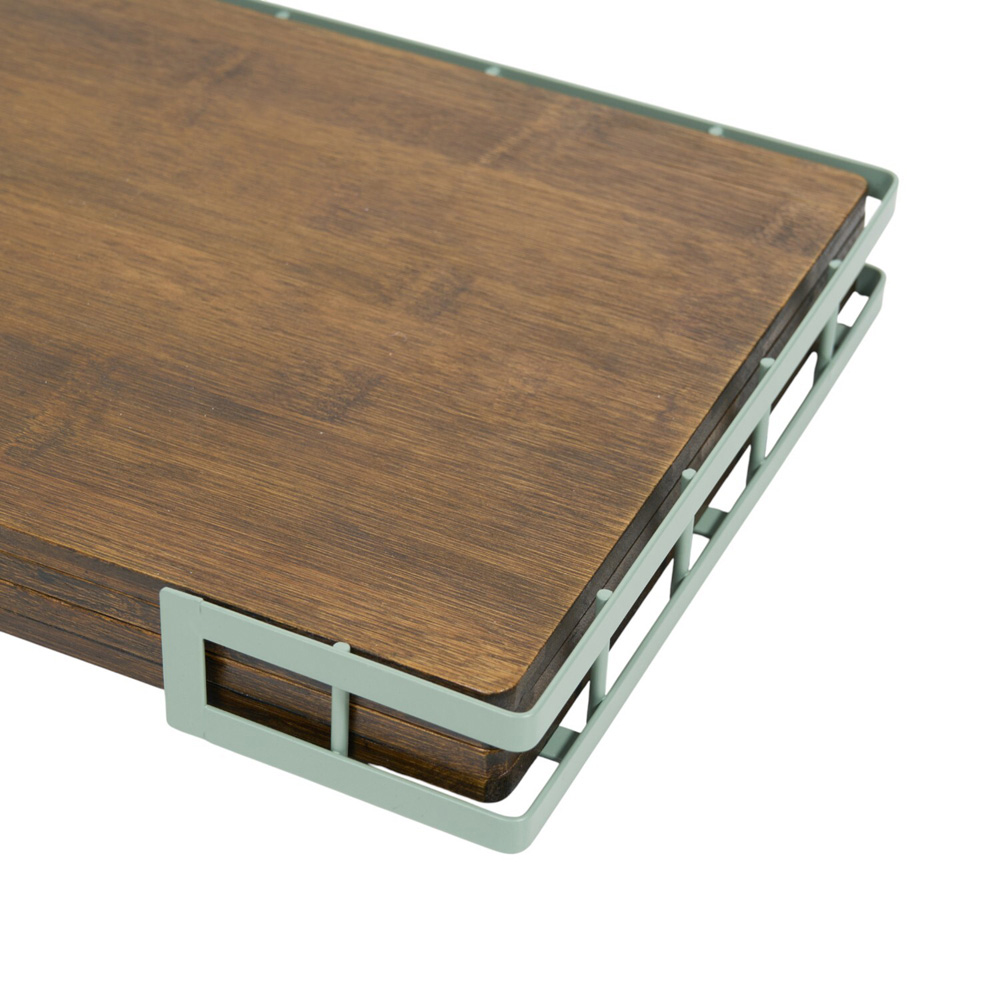 Set of 4 Stockholm Bamboo Placemats with Wire Holder Image 6