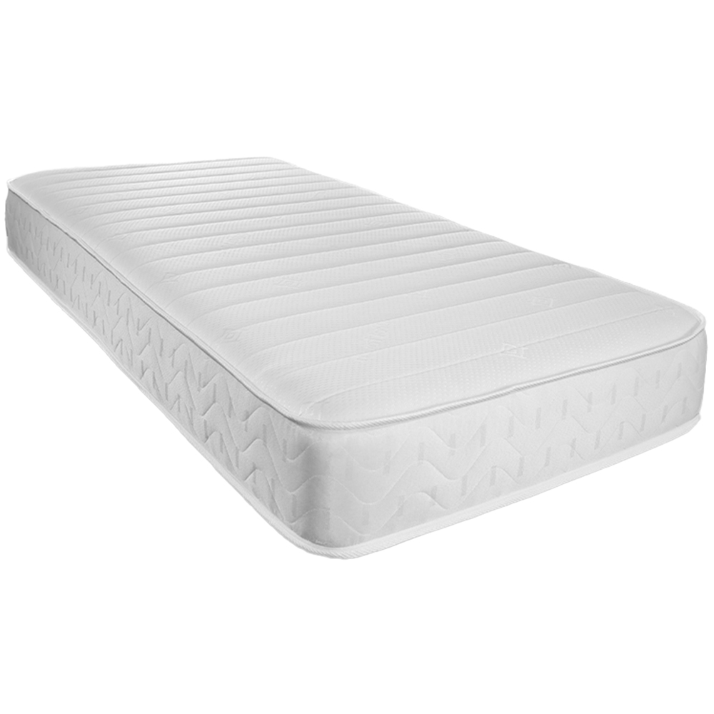Starlight Beds European Small Single White Straight Line Hybrid Memory Foam Spring Mattress Image 1