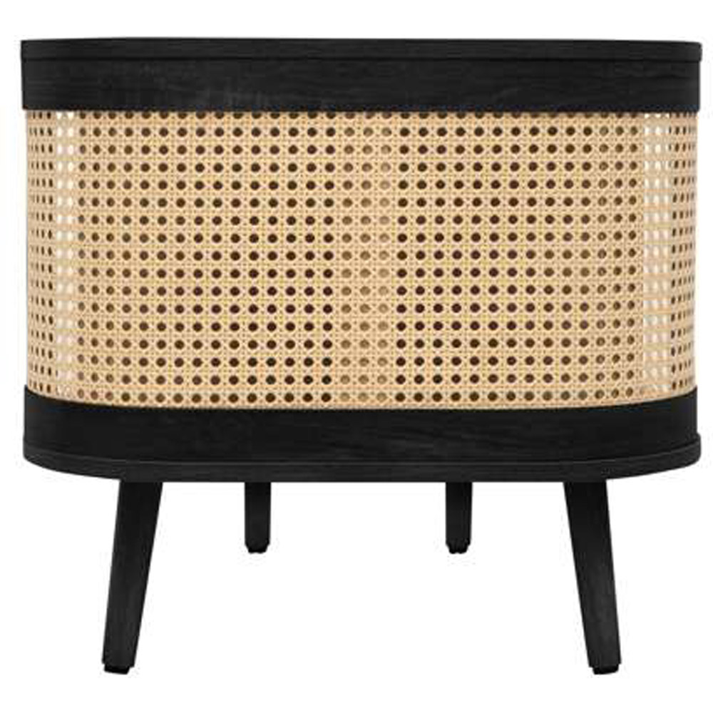 Birlea Noah 2 Shelf Black Rattan Coffee Table Image 4
