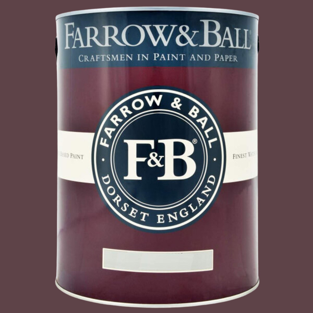 Farrow & Ball Interior Wood and Metal 222 Brinjal Flat Eggshell Paint 5L Image 2