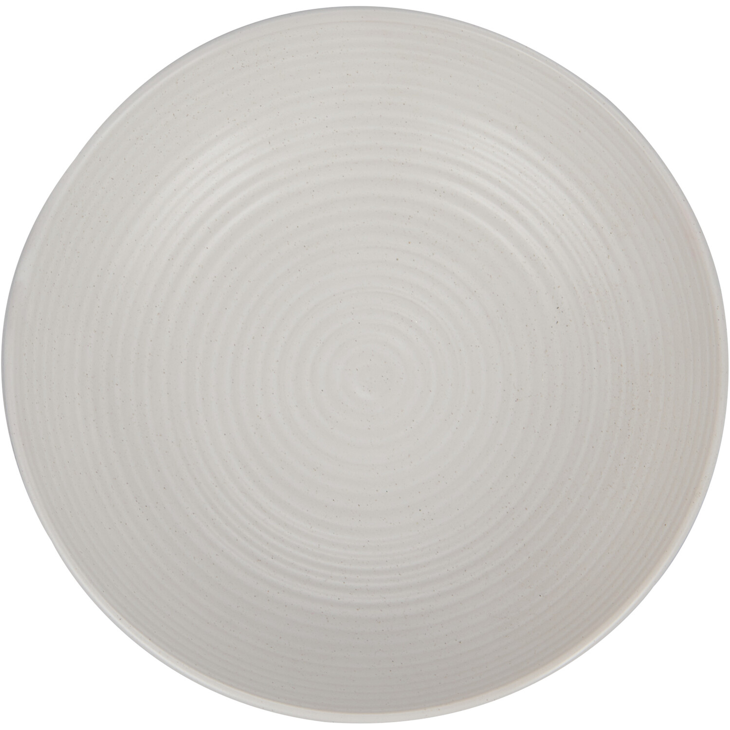 Genoa 24cm Cream Ribbed Serving Bowl Image 2