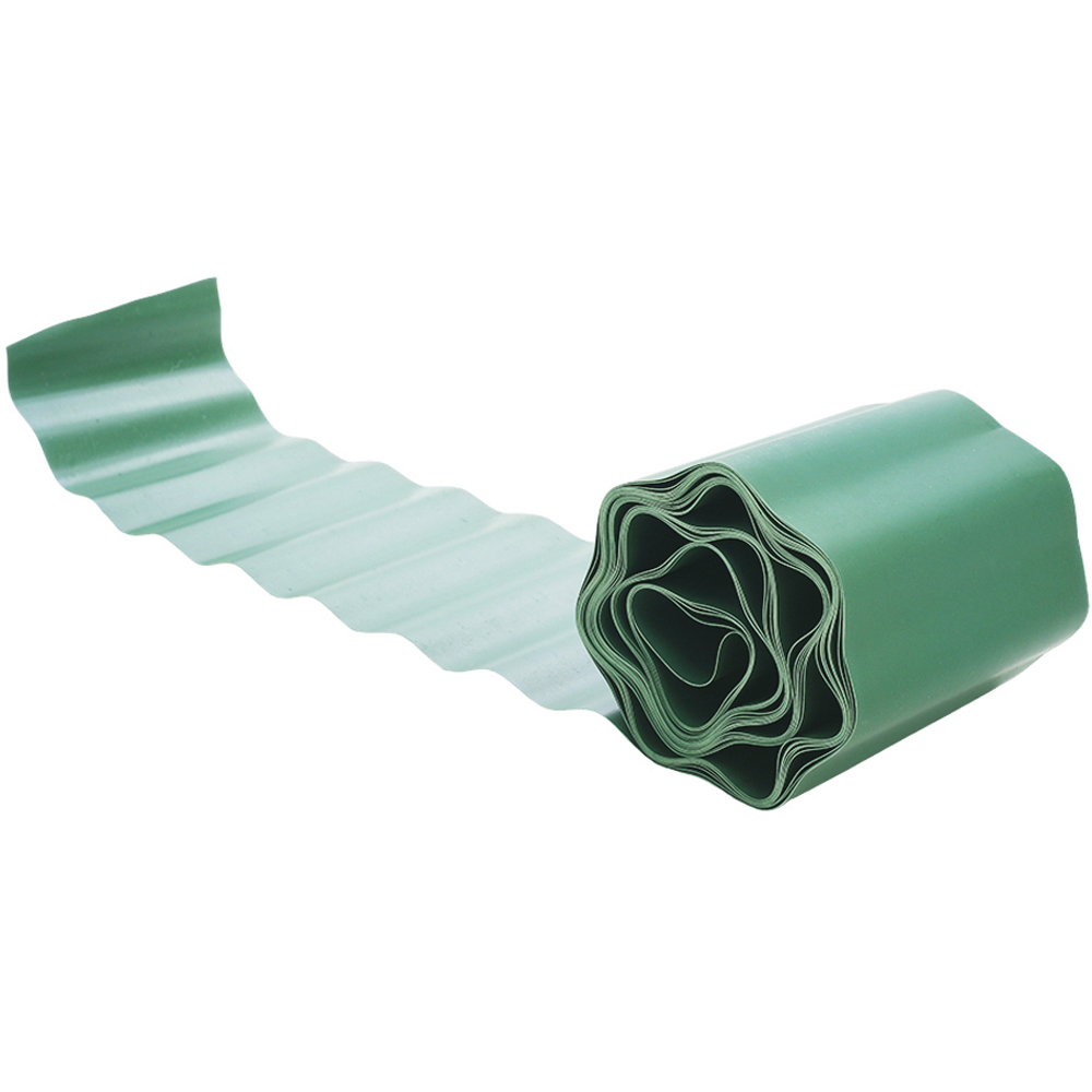 Living and Home 30ft Green Wave Shaped Lawn Edging Image 4