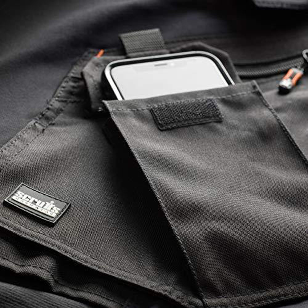 Scruffs Pro Flex Plus Holster Trouser 32R Black Image 3