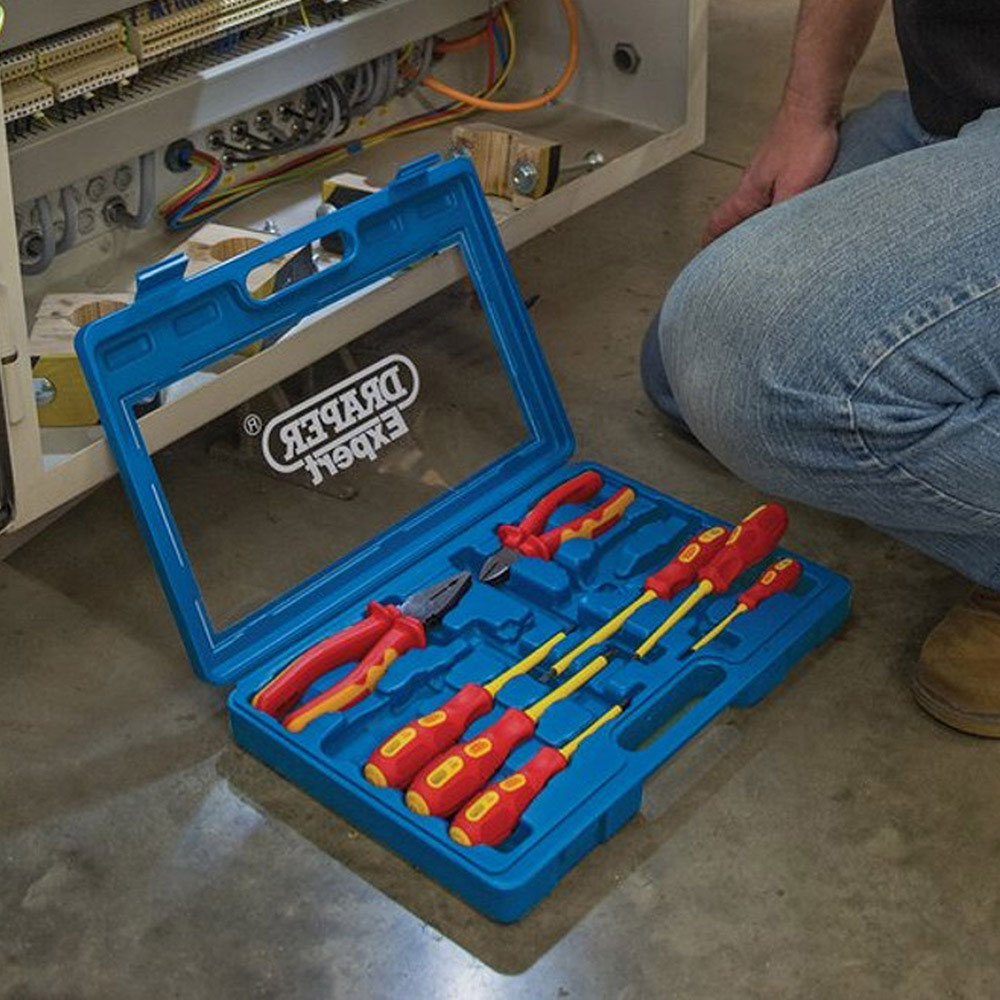 Draper 10 Piece VDE Insulated Pliers and Screwdriver Set Image 2