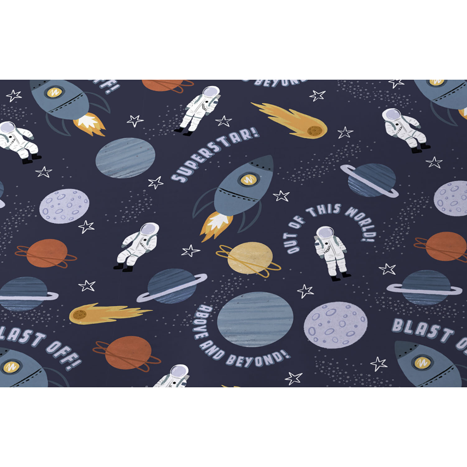 Out Of This World Duvet Set Dark Blue Image 2