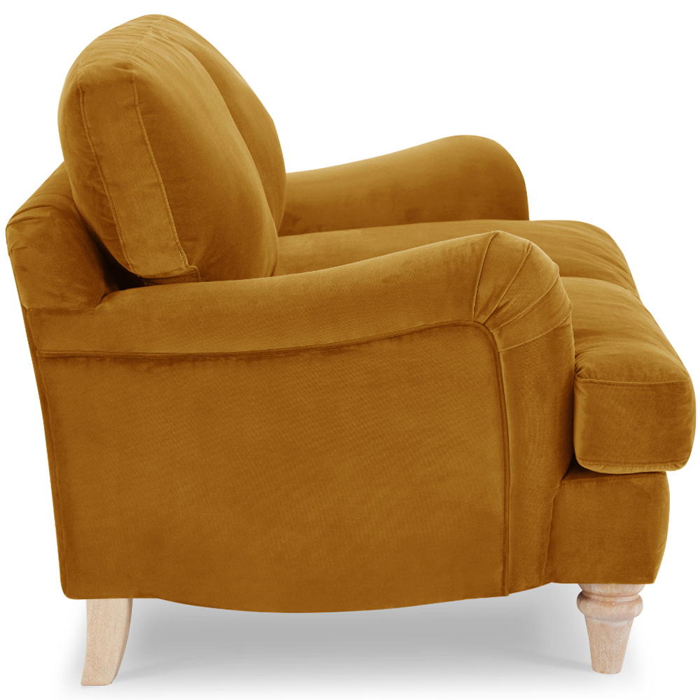 Home Detail Oxford 2 Seater Mustard Gold Velvet Sofa Image 4