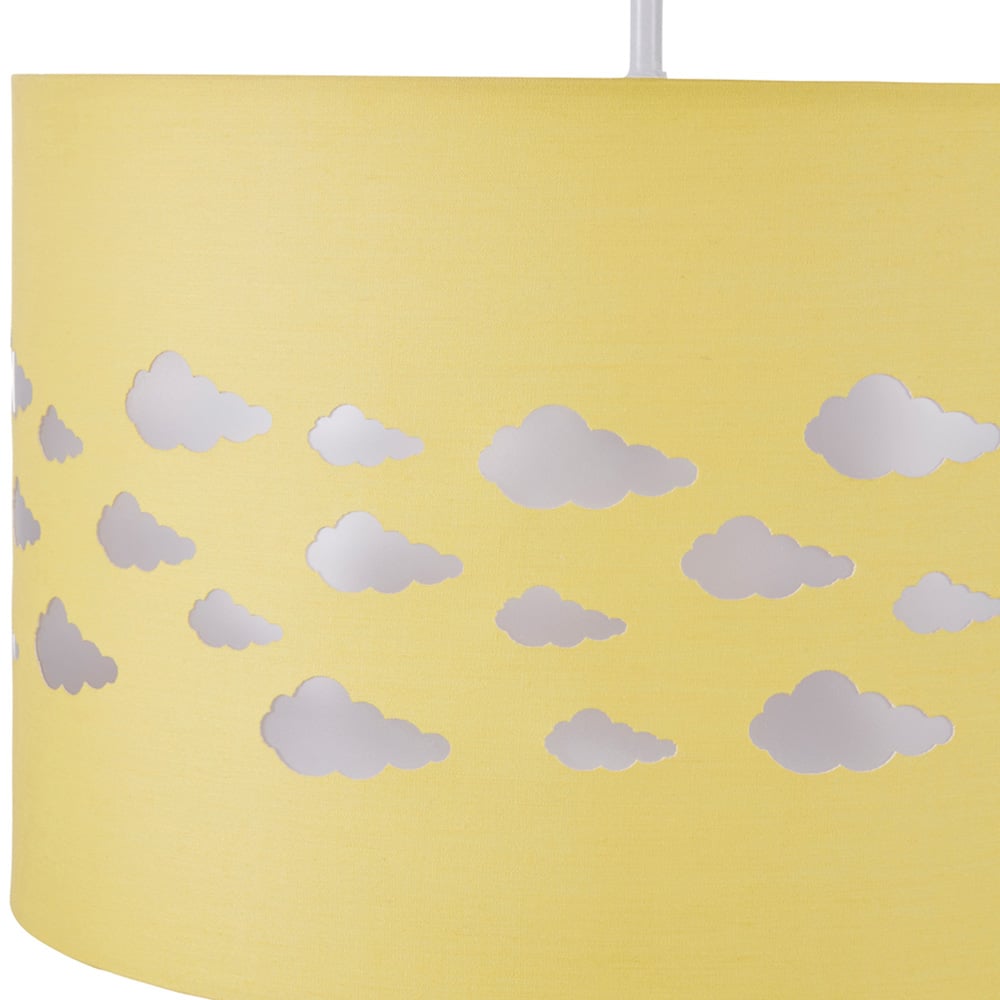Glow Easyfit Yellow Clouds Cut Out Lamp Shade Image 4