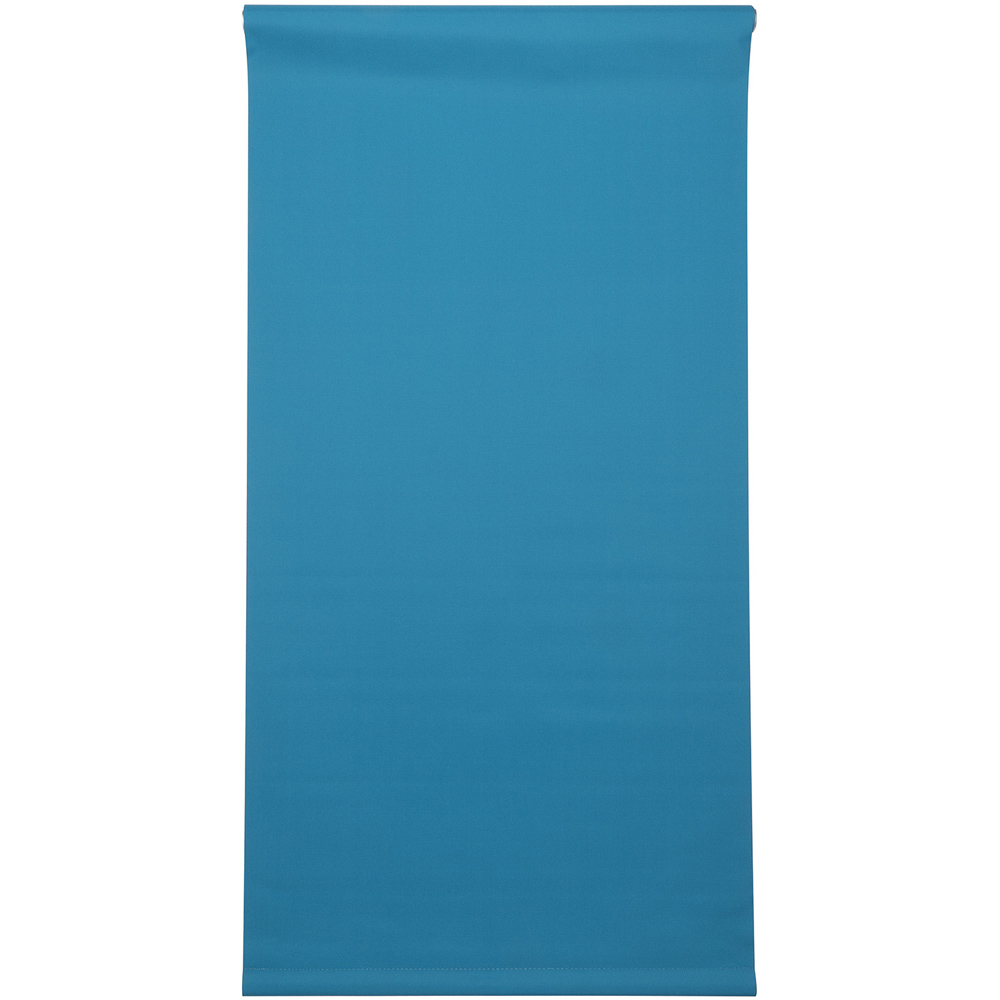 Plain Blackout Roller Blinds - Rich Teal / 120cm Image 2