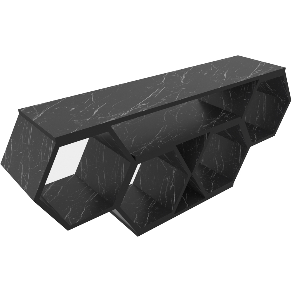 Decorotika Honey Full Bendire Wide Hexagonal TV Unit Image 4
