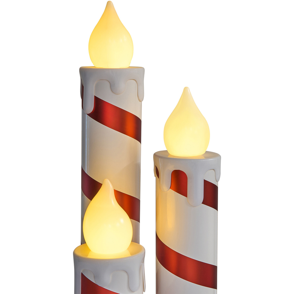 Triple LED Candle StickWhite and Red Image 4