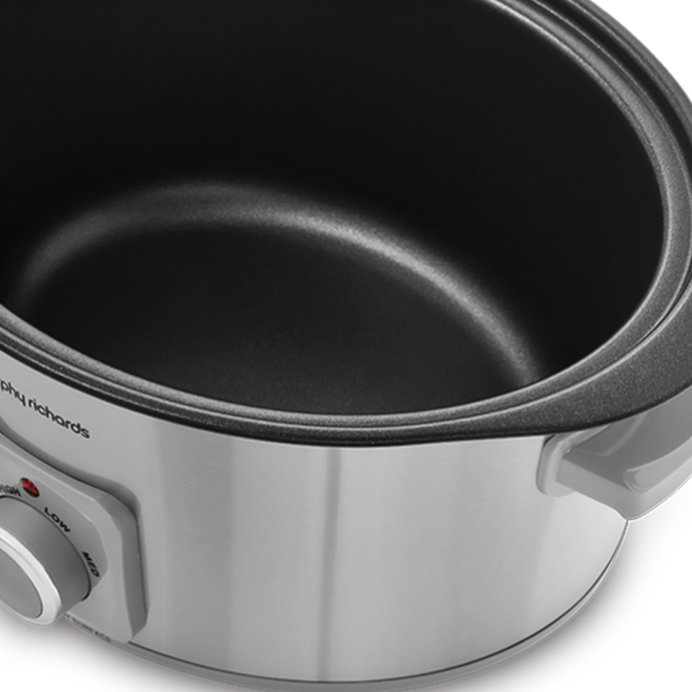 Morphy Richards 638206 Brushed Stainless Steel 6.5L Aluminium Slow Cooker Image 6