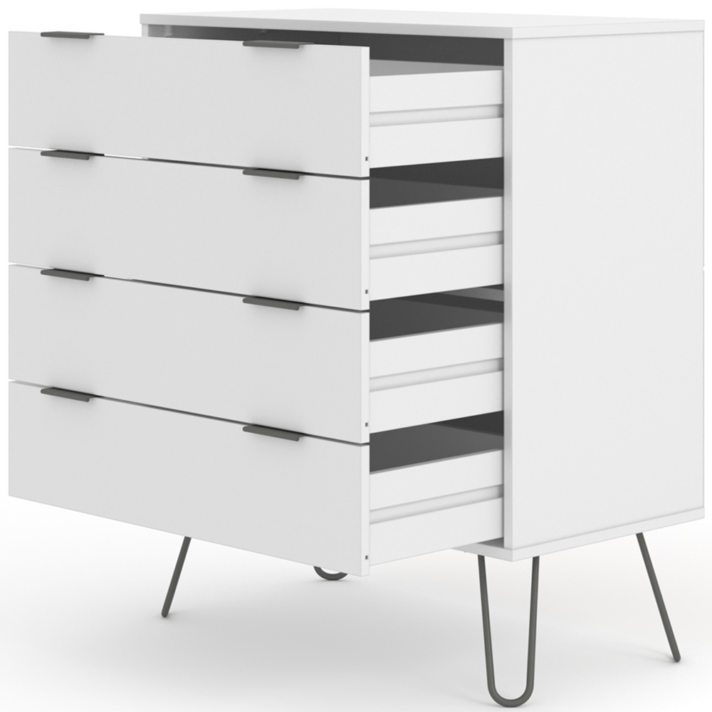 Core Products Augusta 4 Drawer White Chest of Drawers Image 5