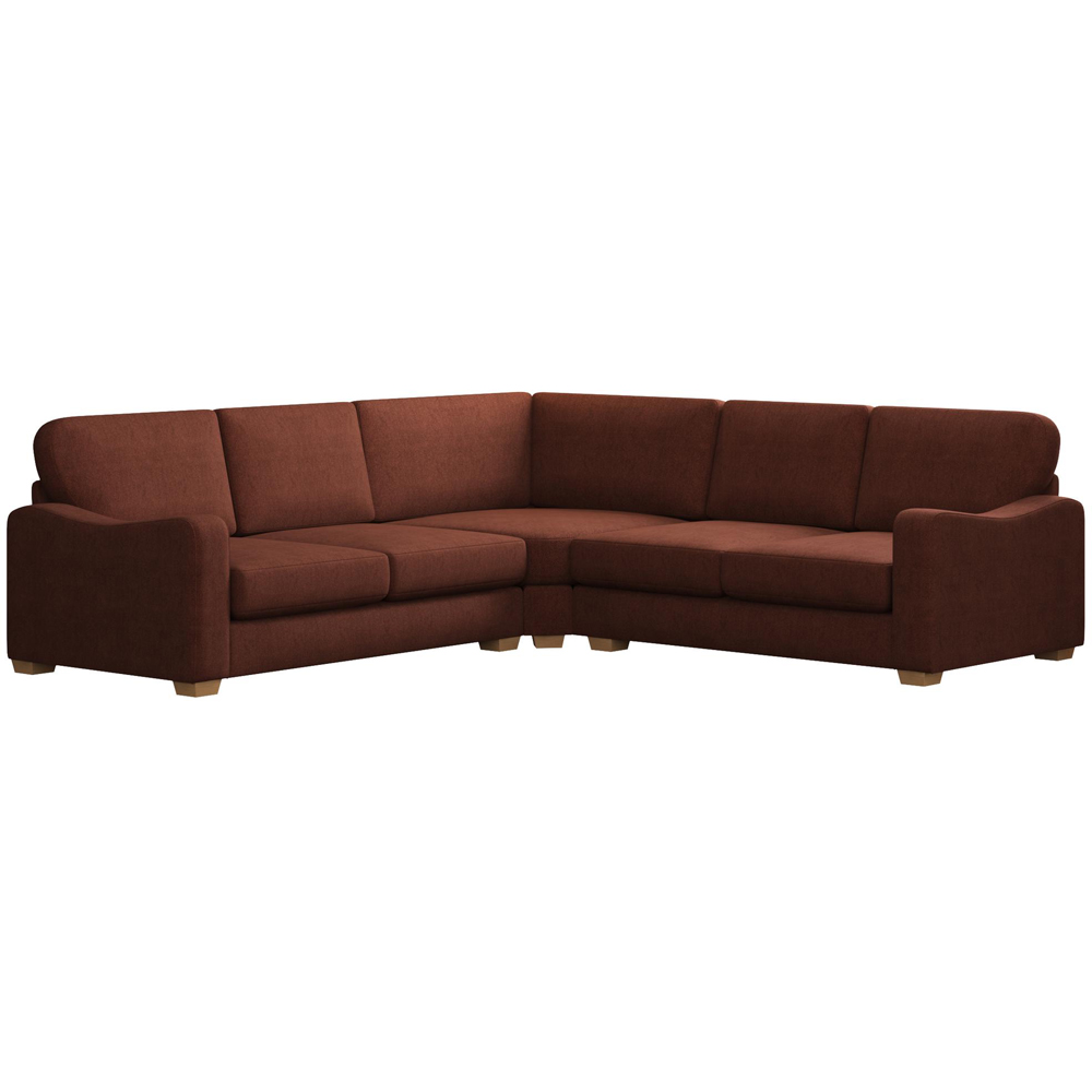 Theadford 4 Seater Venice Brick Fixed Back Corner Sofa Image 2